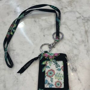 Vera Bradley Lanyard Wallet with Keychain